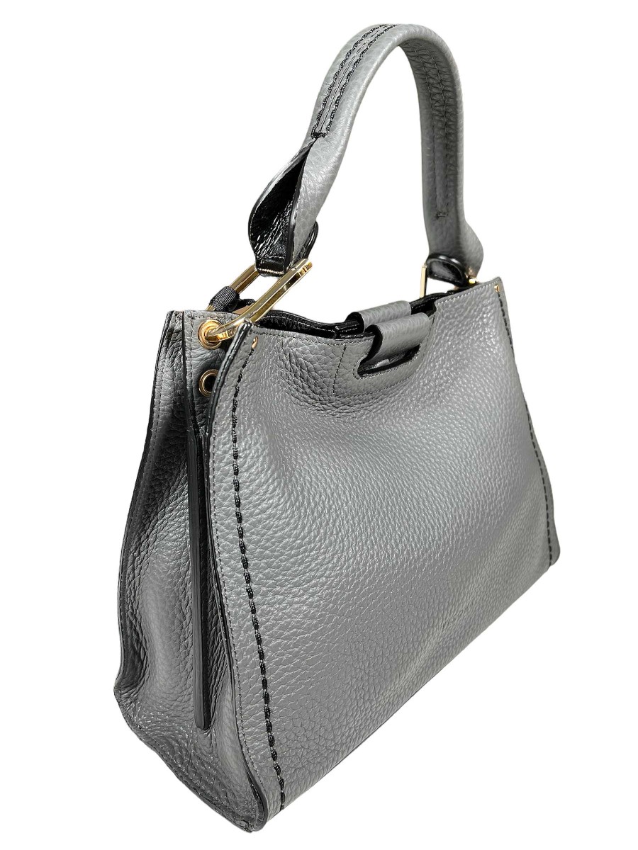 Women Visona | Visona Mia Double Shoulder Bag - Pietra • Buttoclothes